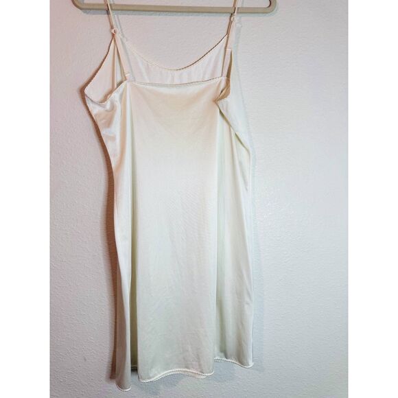 Vintage White Nylon Vanity Fair 10-717 Full Slip Lingerie Slip Dress Size 36 - Picture 4 of 7